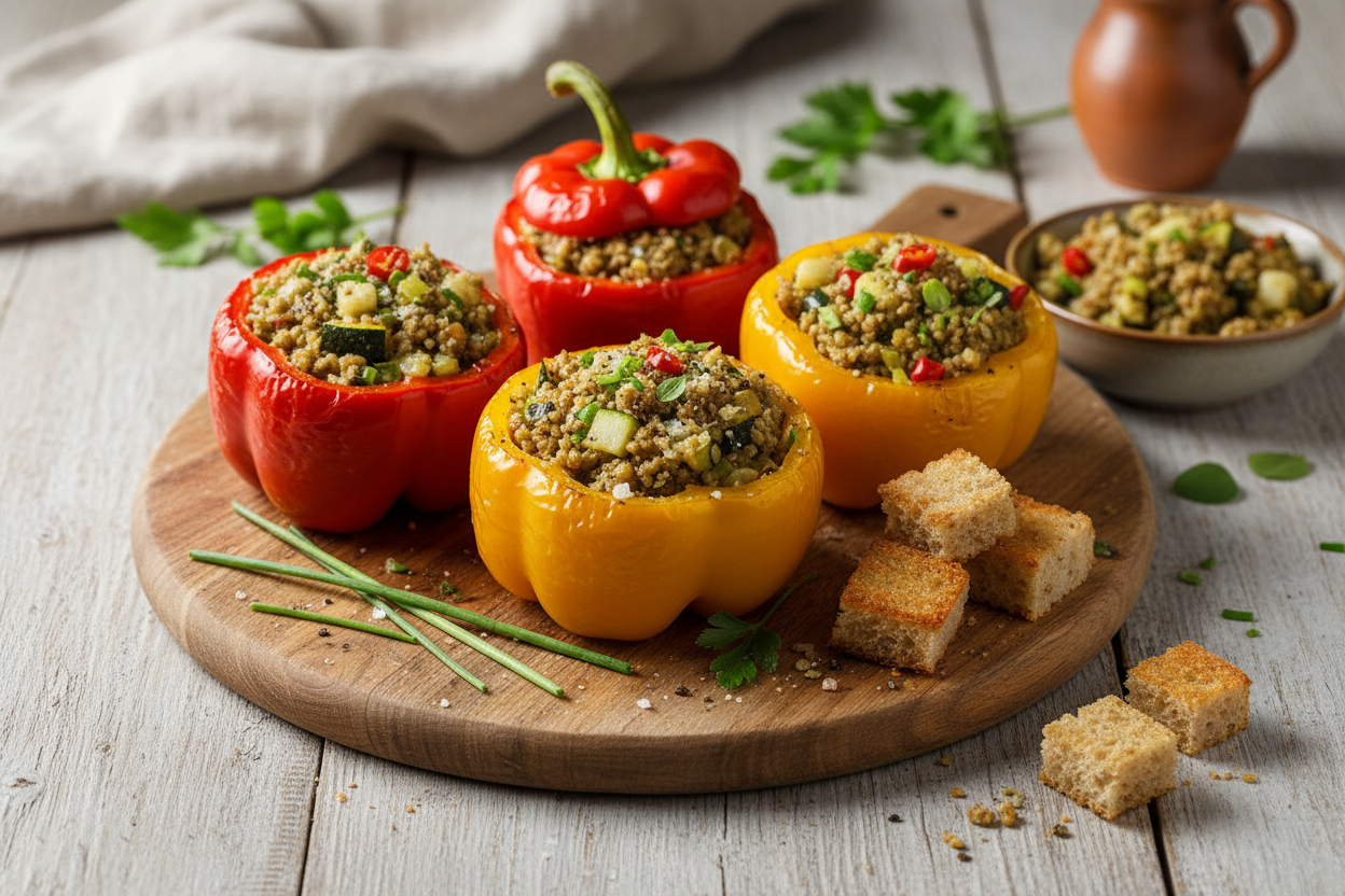 Paprikaschoten gesund gefüllt