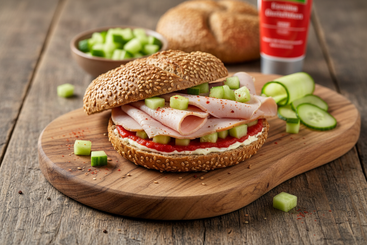 Puten-Gurken-Brötchen