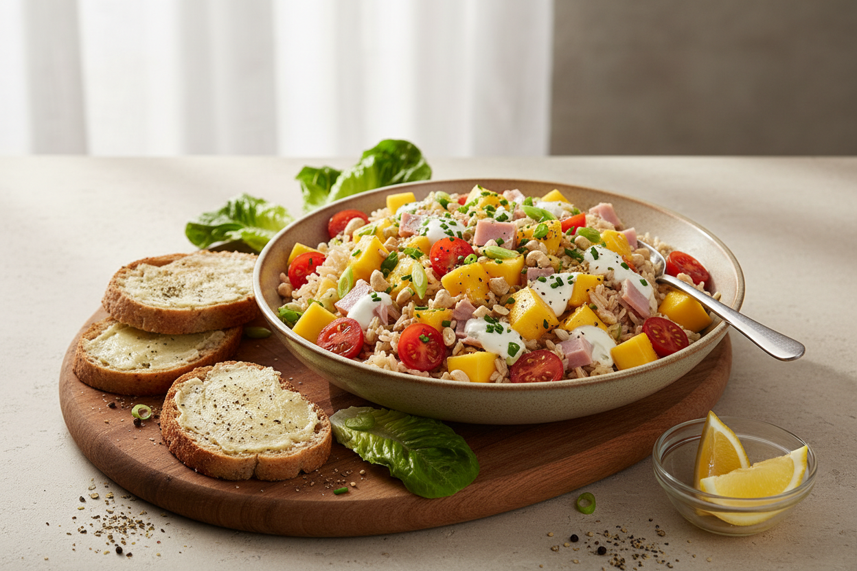 Reissalat mit Mango